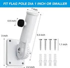 Multi-Position Aluminum Adjustable Flag Pole Bracket Mount