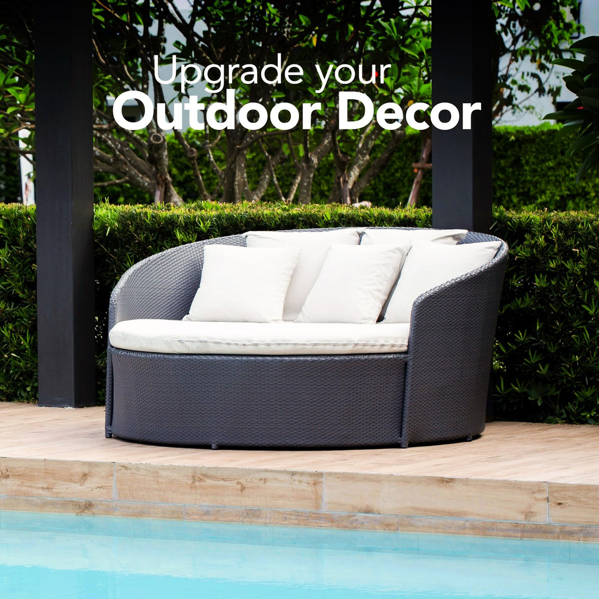 Outdoor Pillow Inserts 18x18 Inches (Pack of 2, White), Water Resistant