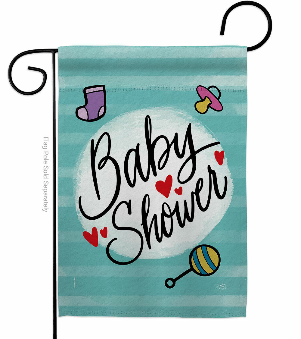 Baby Shower Garden Flag New Born Celebration Decorative Gift Yard House Flags