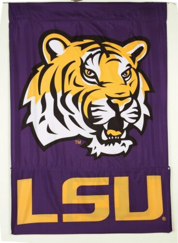 LSU Louisiana State Athletics Silkscreen Fan Flag NCAA Licensed College