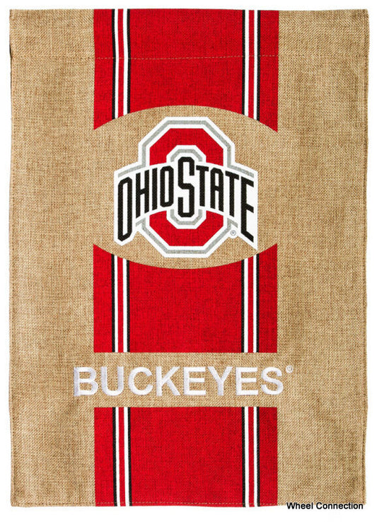 Flag Ohio State University Buckeyes College Football League 12.5 X 18" 2 sided