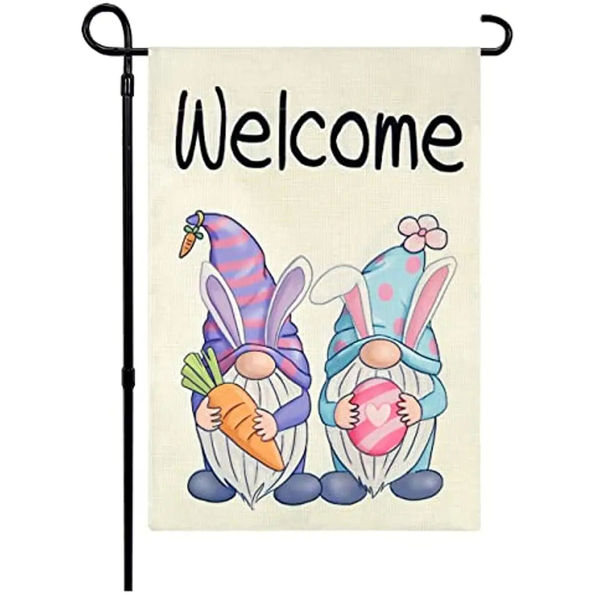 Welcome Gnomes Easter House and Garden Flags