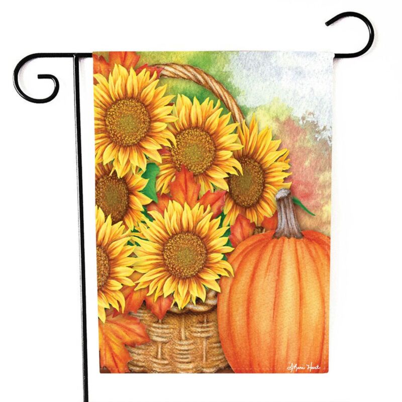 Sunflower Pumpkins Garden Flag